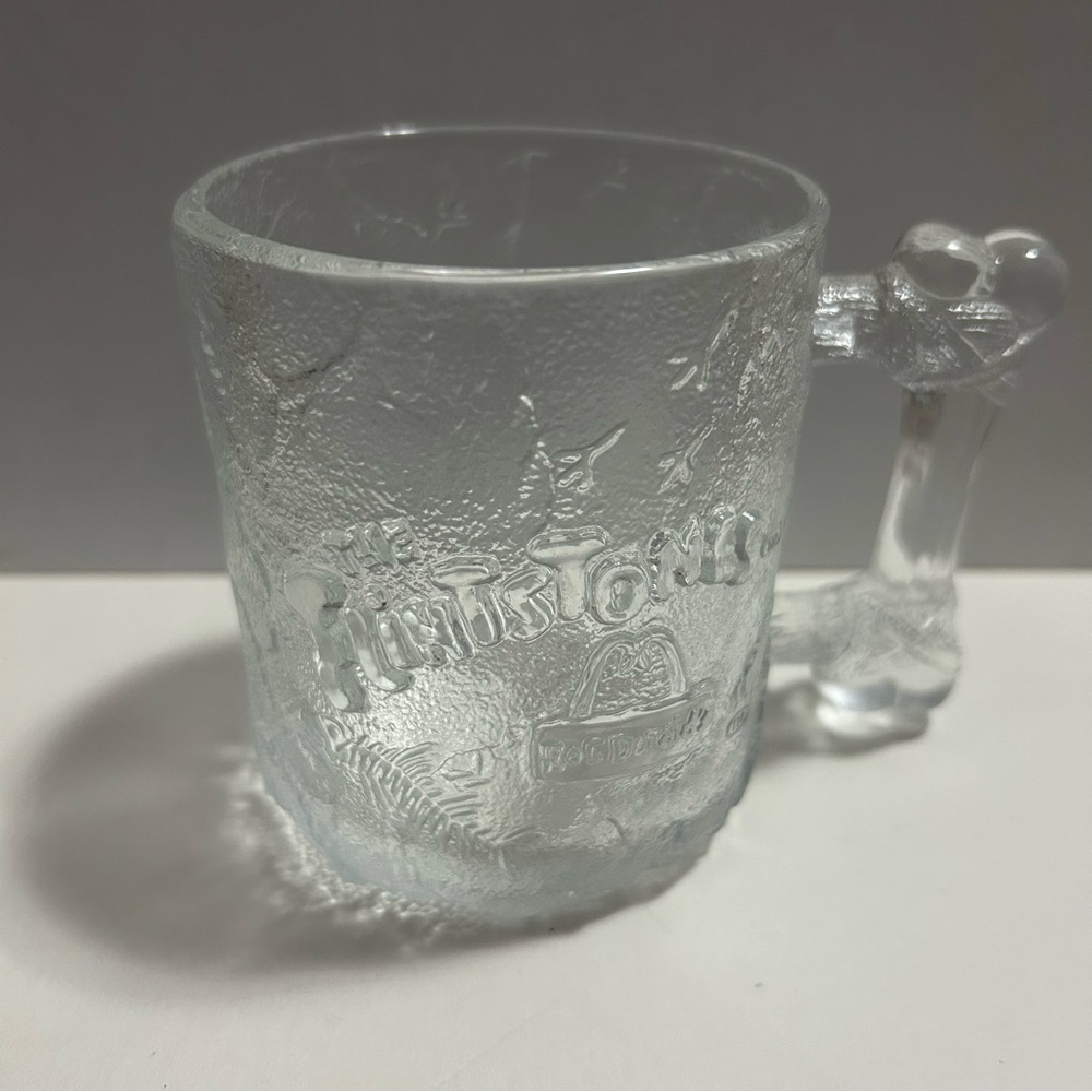 McDonald’s Flintstones Mug RocDonalds Pre-Dawn Glass Vintage Collectible 1993